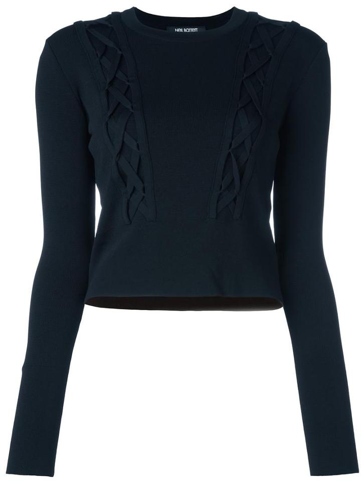 Neil Barrett Cable Knitted Jumper, Women's, Size: Small, Black, Nylon/viscose/rayon