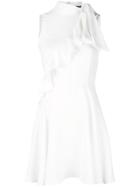 Jay Godfrey Ruffled Neck Dress - White