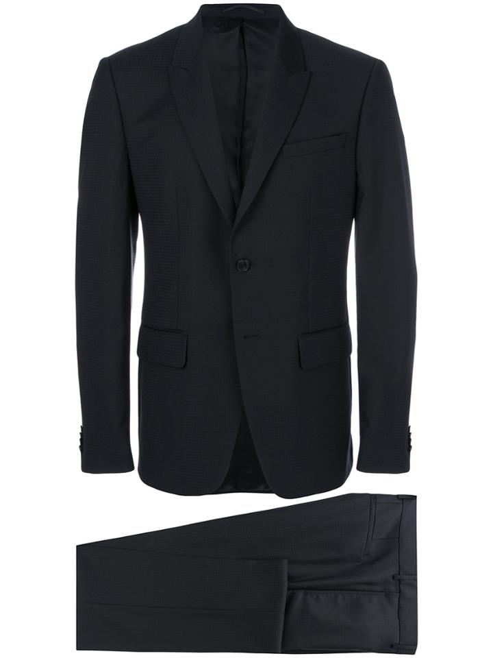 Givenchy Tonal Check Two Piece Suit - Black