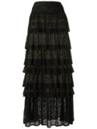 Cecilia Prado - Ruffled Maxi Skirt - Women - Viscose - P, Black, Viscose