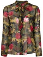 Twin-set Camouflage Floral Blouse - Green