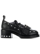 No21 Studded Platform Lace-up Shoes - Black