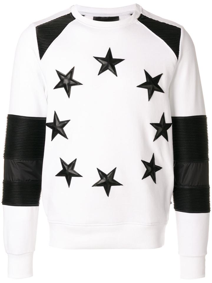 Philipp Plein Star Patch Sweatshirt - White