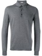Boglioli Heathered Polo Shirt, Men's, Size: Small, Grey, Virgin Wool