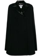 Moschino Oversized Cape Coat - Black