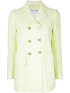 Chanel Pre-owned Long Sleeve Coat Jacket - Green