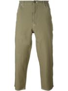 Comme Des Garçons Shirt Cropped Trousers, Men's, Size: M, Green, Polyester