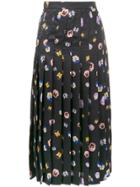 Christopher Kane Pansy Printed Skirt - Black