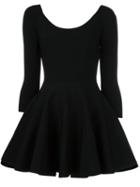 Valentino Ballerina Mini Dress, Women's, Size: Medium, Black, Polyester/viscose