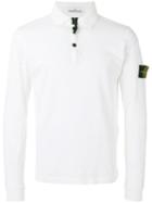 Stone Island - Long-sleeve Polo Shirt - Men - Cotton - M, White, Cotton