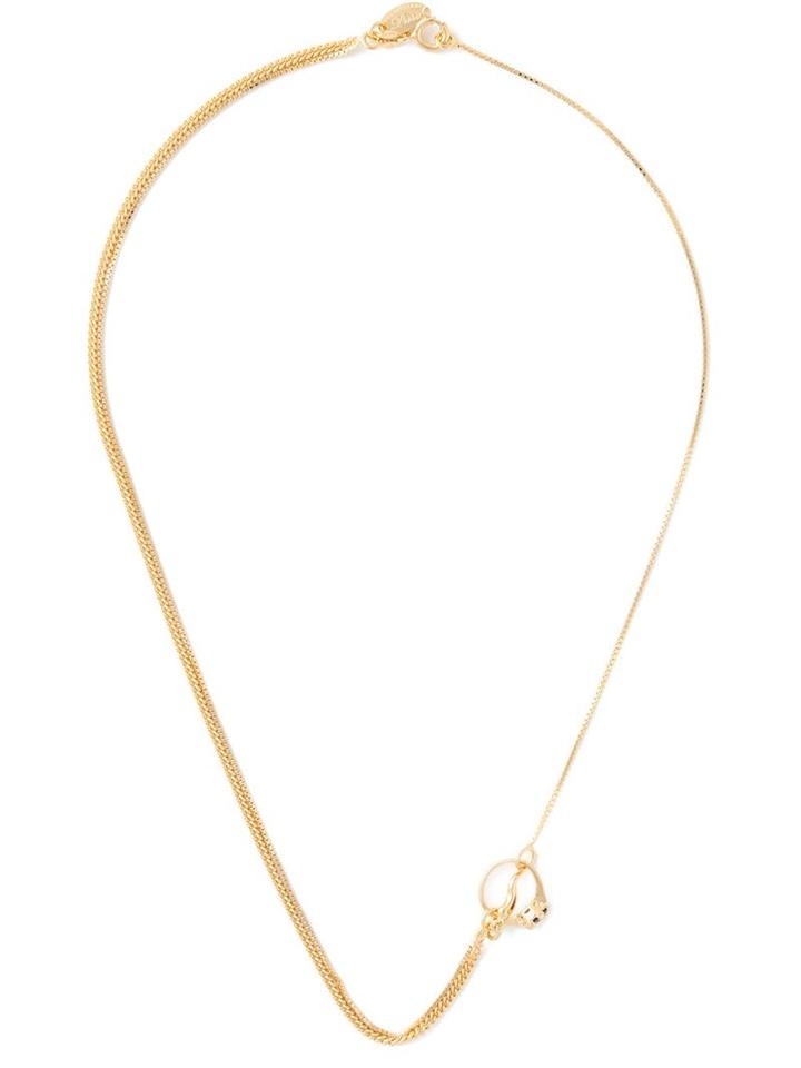 Puro Iosselliani Garnet Ring Tangled Necklace