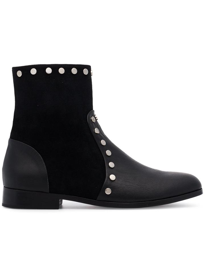 Newbark Joey Stud Embellished Boots - Black
