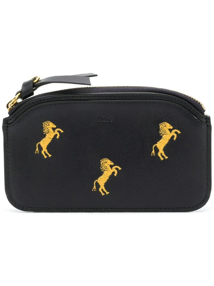 Chloé Printed Cardholder - Blue