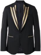 Versace Jacquard Greek Key Blazer - Black