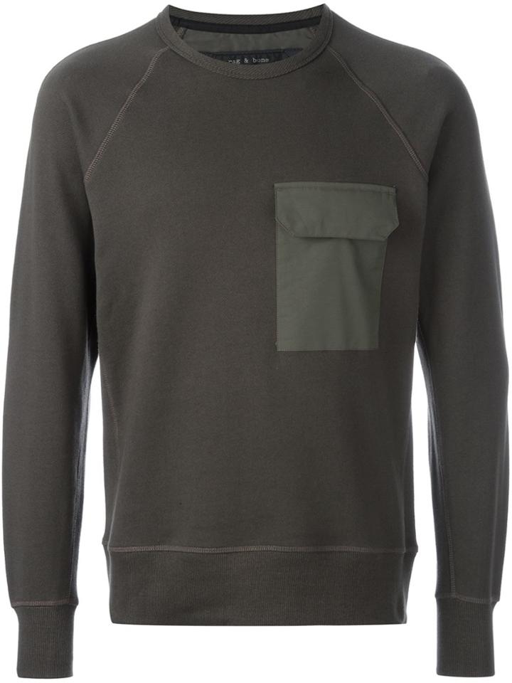 Rag & Bone 'aviator' Sweatshirt - Brown