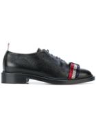 Thom Browne Wholecut With Bejewelled Bow & Leather Sole In Pebble