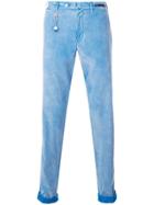 Pt01 Amar Cord Slim-fit Trousers - Blue