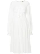 Flow The Label Puff Sleeves Dress - White