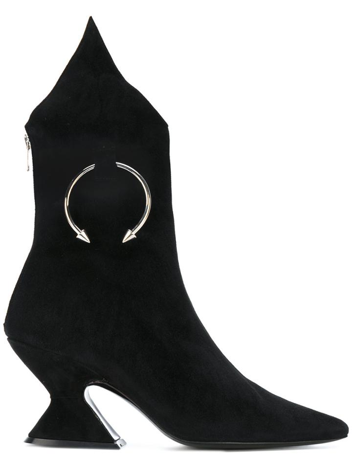 Dorateymur Embellished Ankle Boots - Black