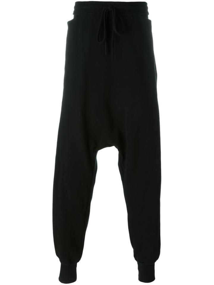 Lost & Found Ria Dunn Drop Crotch Trackpants, Men's, Size: Medium, Black, Cotton/spandex/elastane