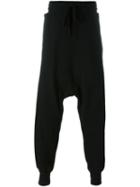 Lost & Found Ria Dunn Drop Crotch Trackpants, Men's, Size: Medium, Black, Cotton/spandex/elastane