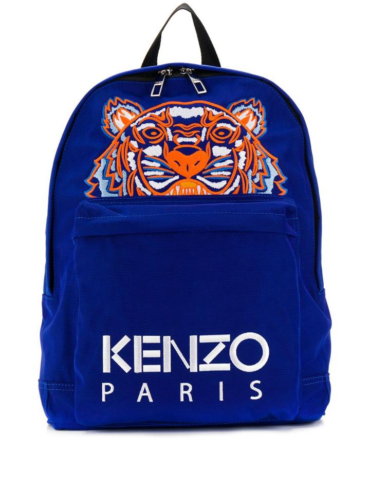 Kenzo Tiger Embroidery Backpack - Blue