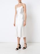 Voz - Liquid Midi Dress - Women - Silk - Xs, White, Silk
