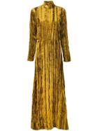 Stine Goya Long-sleeve Maxi Dress - Gold