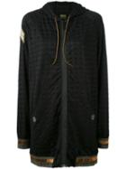 Mr & Mrs Italy - Embroidered Hooded Sweatshirt - Women - Polyester - 38, Black, Polyester