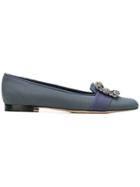 Manolo Blahnik Marria Ballerina Flats - Grey