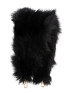 Miu Miu Detachable Fur Handle - Black