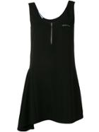 Prada Zipped Sleeveless Asymmetric Dress - Black