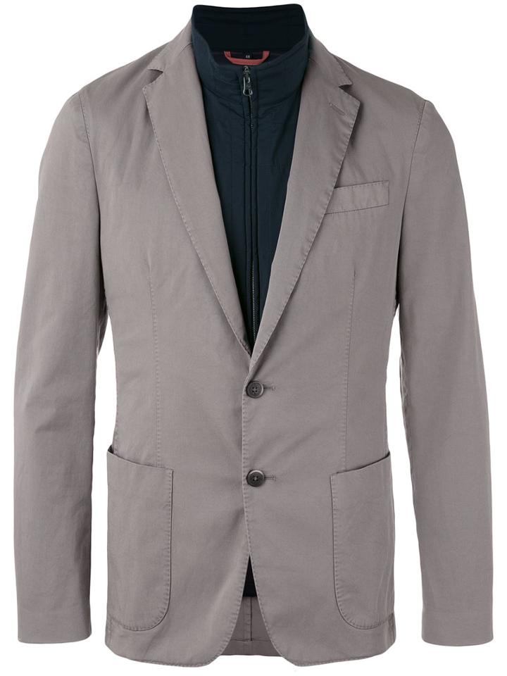 Fay - Classic Blazer - Men - Cotton/spandex/elastane/viscose - 48, Grey, Cotton/spandex/elastane/viscose