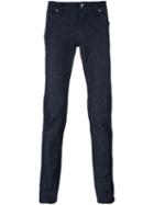 Dolce & Gabbana Skinny Jeans, Men's, Size: 46, Blue, Cotton/spandex/elastane/viscose/calf Leather