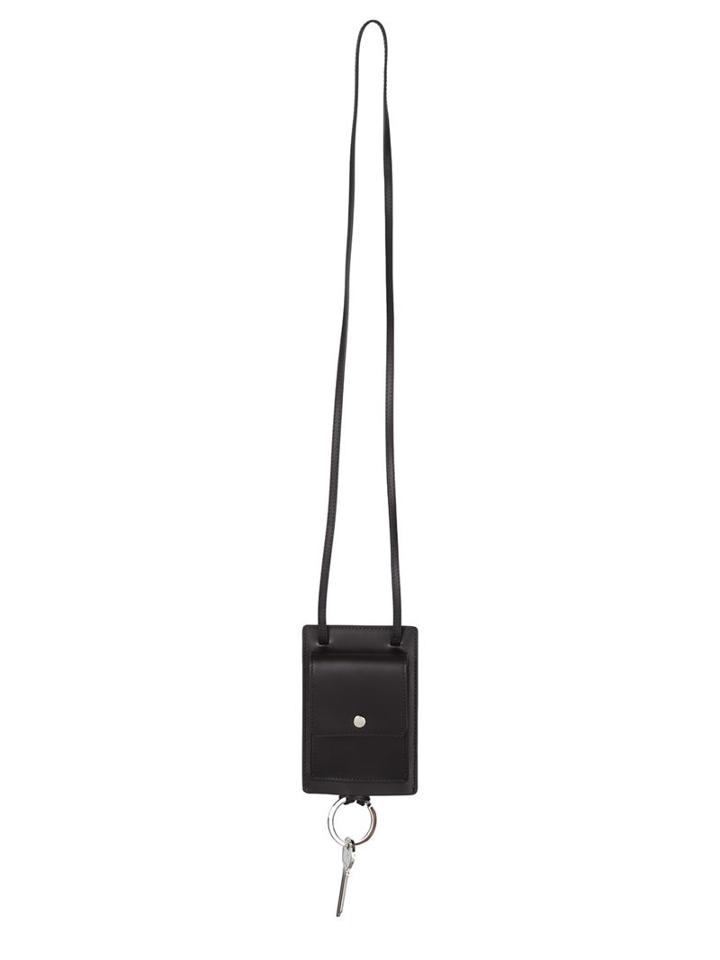 Givenchy Key Pendant Lanyard, Men's, Black, Leather/metal Other