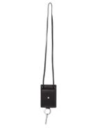 Givenchy Key Pendant Lanyard, Men's, Black, Leather/metal Other