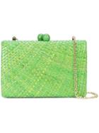 Serpui Woven Clutch - Green