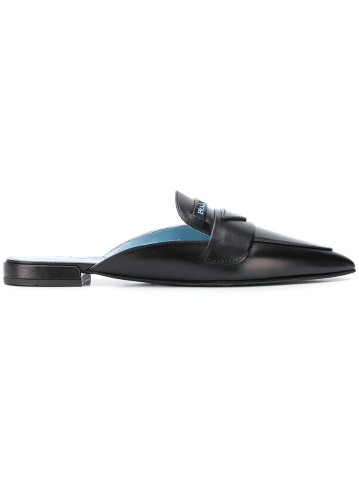 Prada Loafers Mules - Black