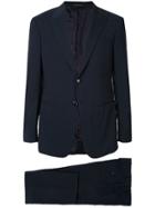Giorgio Armani Micro Check Suit - Blue