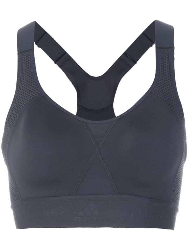 Adidas By Stella Mccartney Logo Sports Bra - Grey