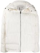 L'autre Chose Moiré Bomber Jacket - White