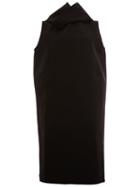 Rick Owens Oversized Sleeveless Coat, Women's, Size: 40, Black, Cotton/cupro/polyester/polyurethane