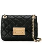 Michael Michael Kors 'sloan' Crossbody Bag, Women's, Black, Lamb Nubuck Leather