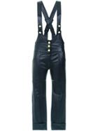 Andrea Bogosian Leather Dungarees - Blue