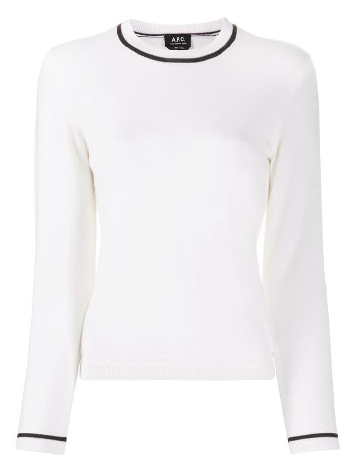 A.p.c. Shannon Fine Knit Jumper - White