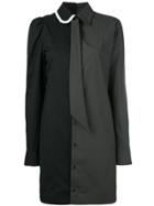 A.f.vandevorst Two-tone Collared Dress - Black