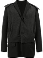 Undercover Hybrid Sweater Blazer - Black