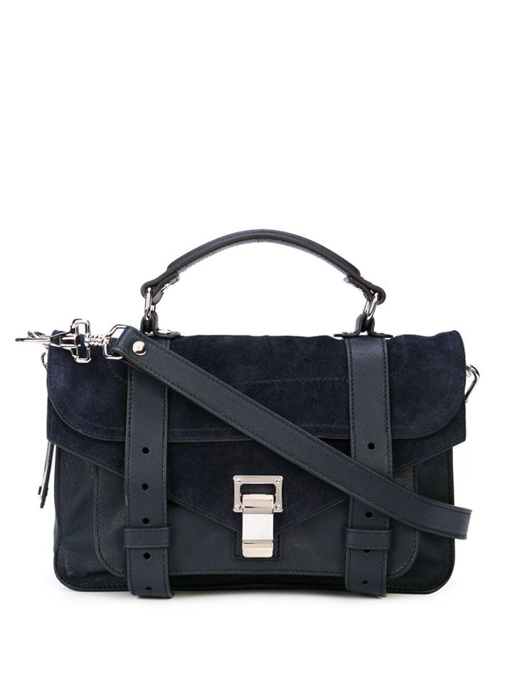 Proenza Schouler Mixed Ps1 Tiny Crossbody Bag - Blue
