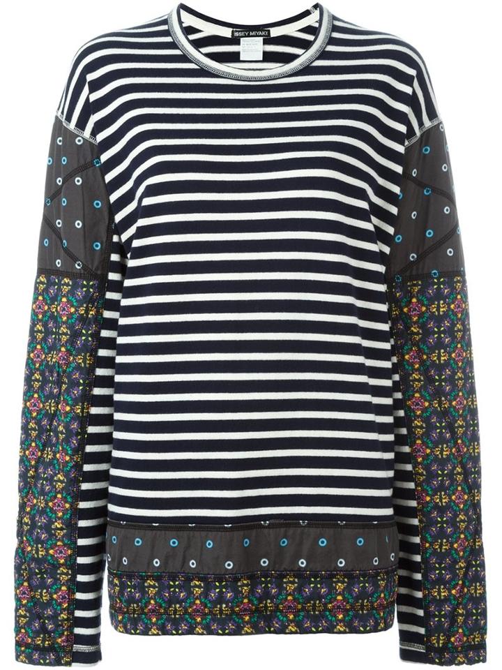 Issey Miyake Vintage Striped Patchwork Jumper