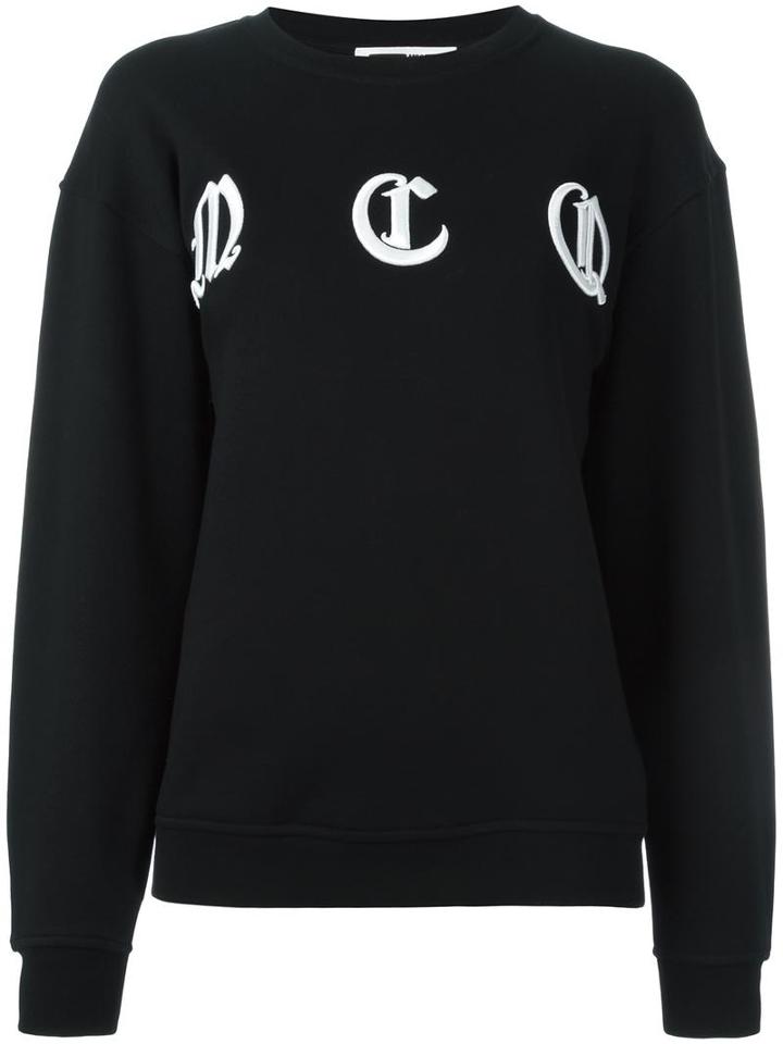 Mcq Alexander Mcqueen Logo Sweatshirt, Women's, Size: Small, Black, Cotton
